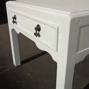 Coffee Table Cocktail Shabby Chic Country Cottage Coastal Cabinet Vintage Table Storage Wood Accent Drawer French CUSTOM PAINT Available image 5