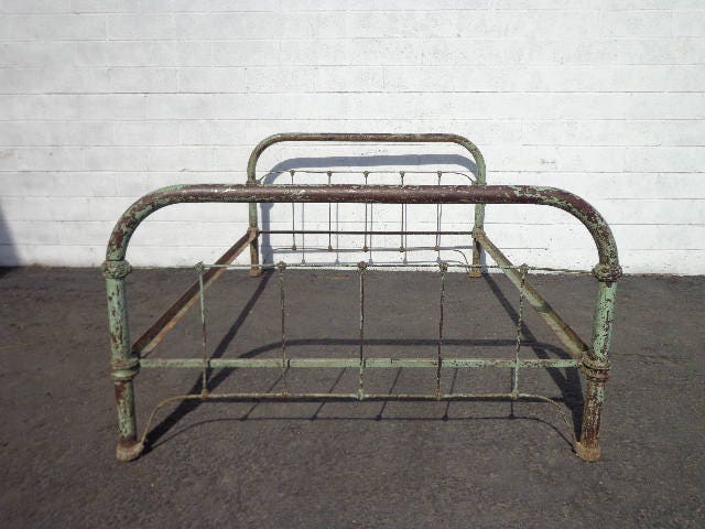 Antique Bed Rustic Shabby Chic Primitive Country French