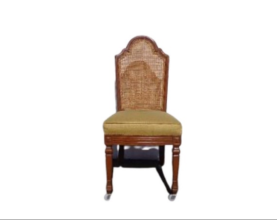 Cane Back Chair Wood Traditional Accent Furniture Regency Hollywood Vintage Neoclassical Provincial Seating Dining Office Vanity Antique Cane Back Chair Wood Traditional Accent Furniture Regency Hollywood Vintage Neoclassical Provincial Seating Dining Office Vanity Antique