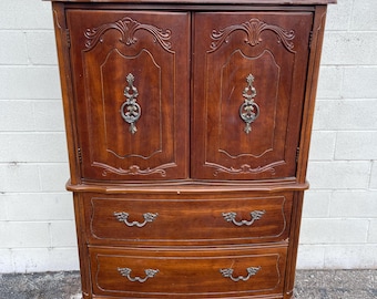 Antique Tall Dresser Tallboy Highboy French Provincial Chest of Drawers Neoclassical Shabby Chic Regency Bedroom Storage CUSTOM PAINT AVAIL
