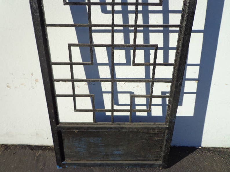 Headboard Wall Panel Screen Bed Chinoiserie Ming Century Asian Etsy