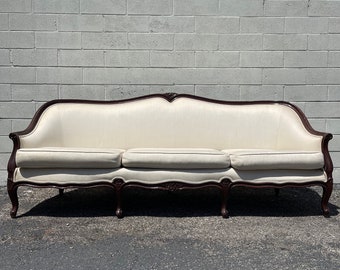 Antique Sofa Couch Loveseat Bench Settee French Provincial Boudoir Vintage Regency Entry Way Chippendale Sofa Shabby Chic Victorian Seating