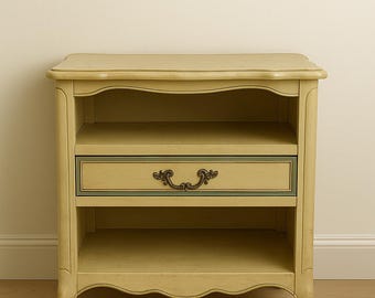 Vintage Drexel French Provincial Nightstand Bedside Table - Custom Paint Avail