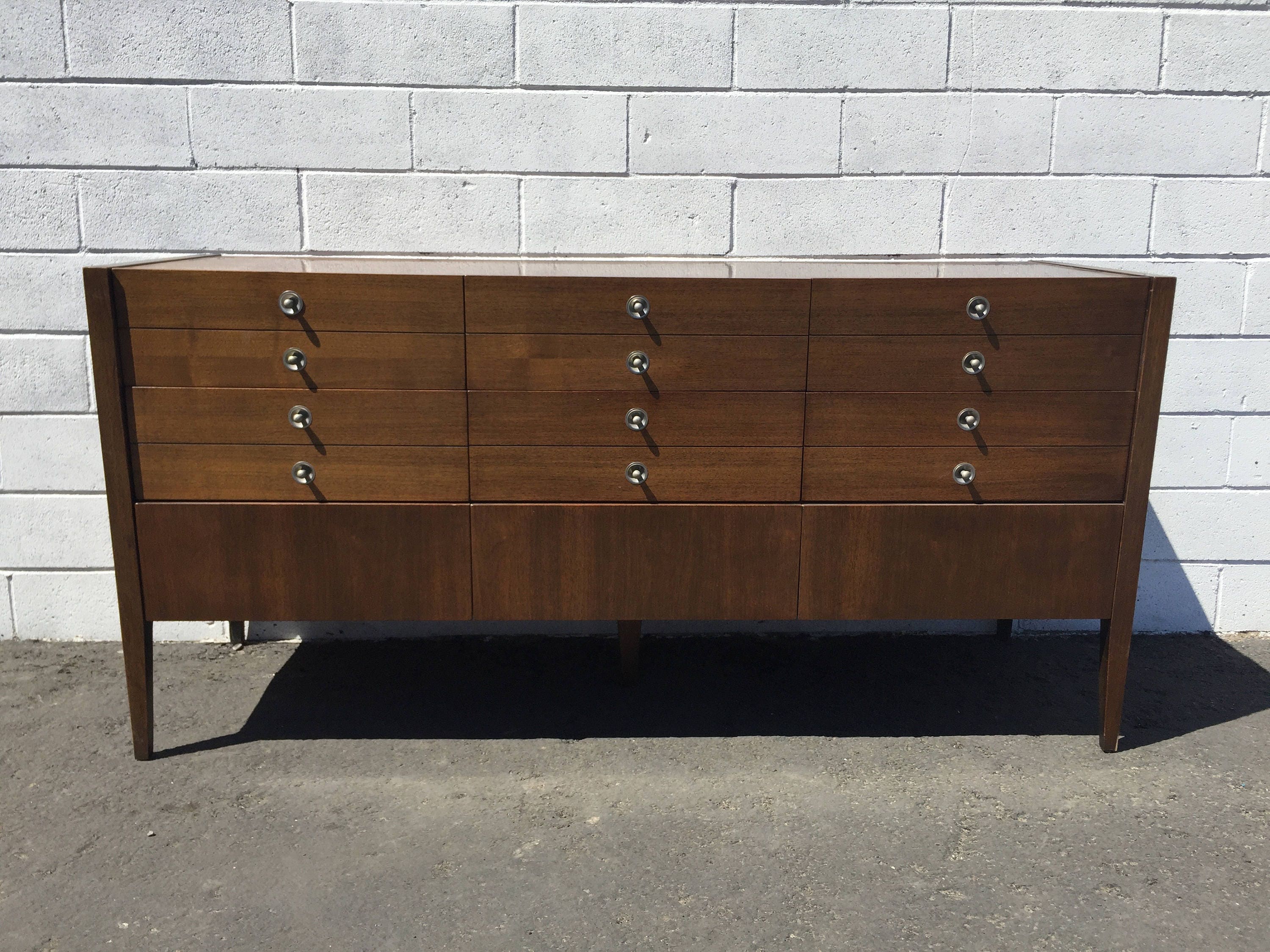 Mid Century Dresser Furniture Chest of Drawers Mid Century Modern Wood