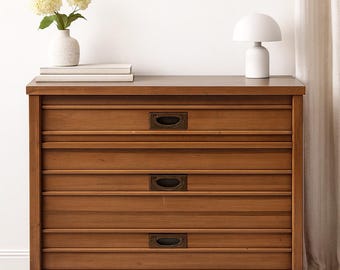 Vintage Thomasville Campaign Chest | 3-Drawer Dresser | CUSTOM PAINT AVAILABLE