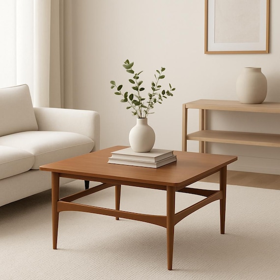 センターテーブル・ローテーブル Square Design vintage low table modern 机・テーブル Square Design vintage low table modern