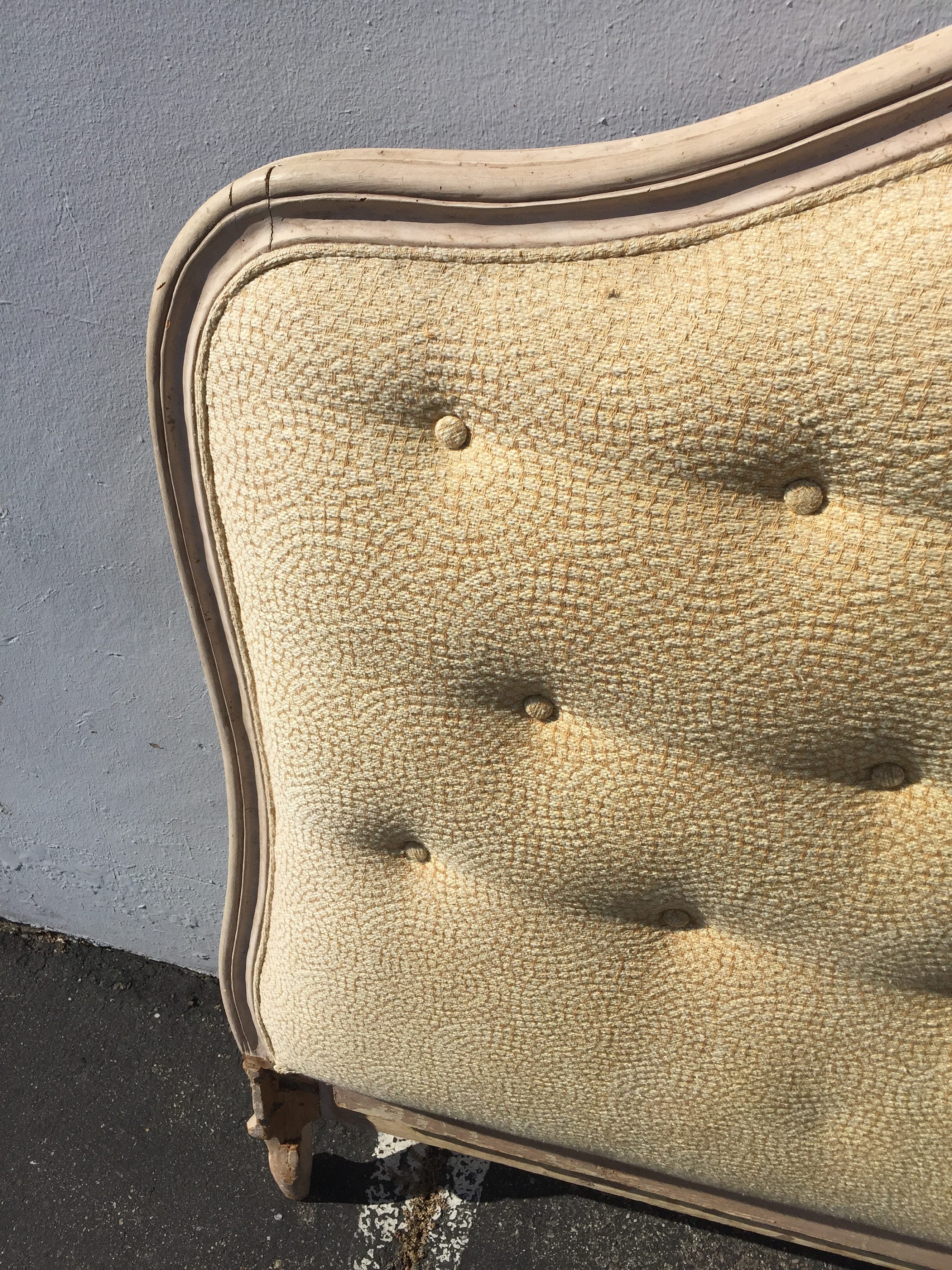 2 Headboards French Provincial Tufted Beds Shabby Chic Bedroom Daybed