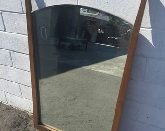 Miroir mural Mid-Century Modern vintage VanityEntry Way Boho Chic Boho Antique Walnut Danish Eames Hollywood Regency CUSTOM PAINT AVAIL