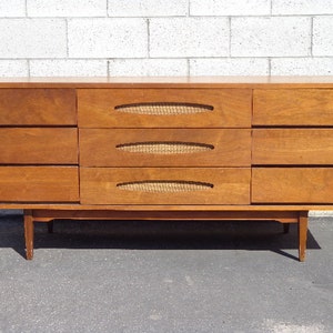 Mid Century Modern Dresser Sideboard Wood Tv Media Console Furniture Cabinet Buffet Server Storage Eames Credenza Bar CUSTOM PAINT AVAIL