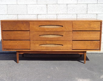 Mid Century Modern Dresser Sideboard Wood Tv Media Console Furniture Cabinet Buffet Server Storage Eames Credenza Bar CUSTOM PAINT AVAIL