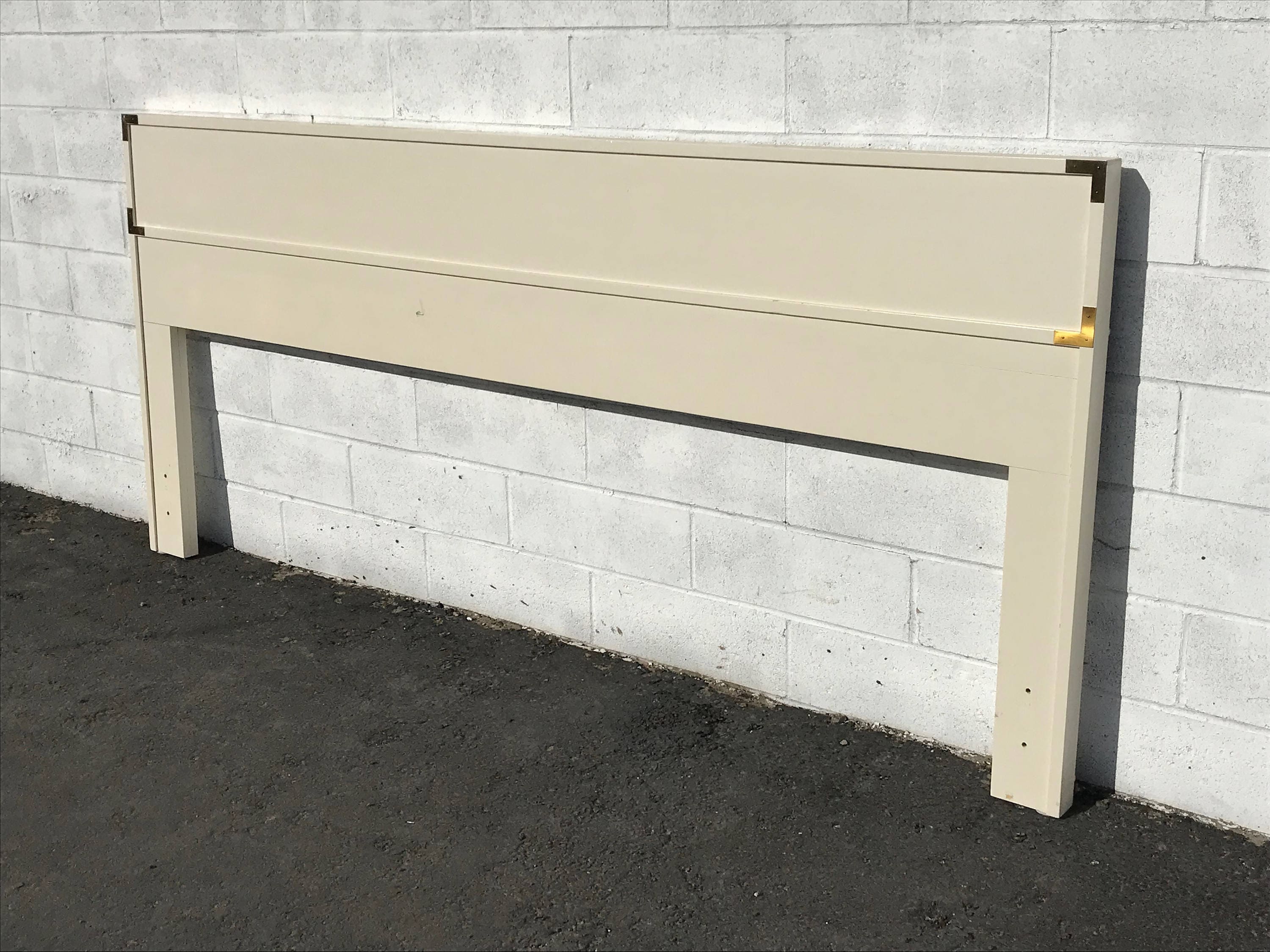 Headboard Bed Panel Mid Century Modern Campaign Asian Frame Wood