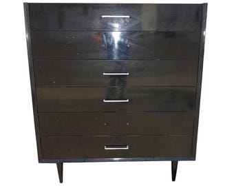 Mid Century Modern Tall Dresser | American of Martinsville Chest of Drawers CUSTOM PAINT AVAILABLE