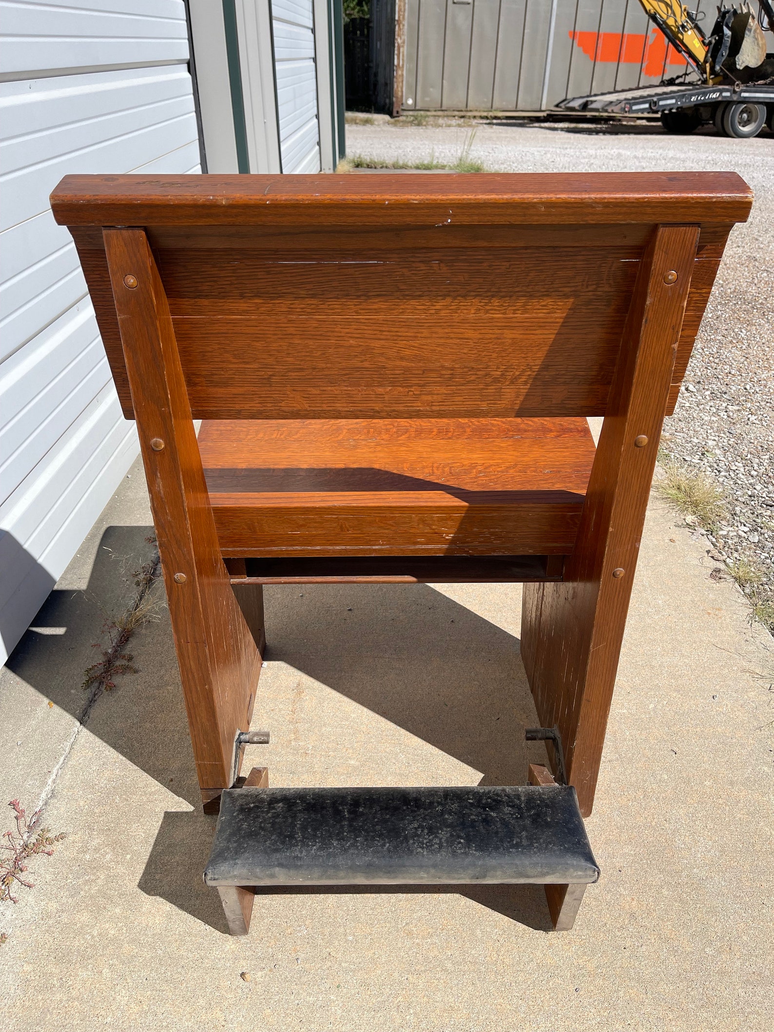 Antique Prayer Bench Chair Seating Oak Wood Mission Arts and Etsy