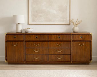 Drexel Accolade Sideboard | Vintage Cabinet Campaign Chest - CUSTOM REFINISHED To ORDER