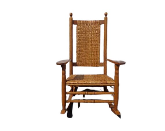 rustic rocking chair nursery