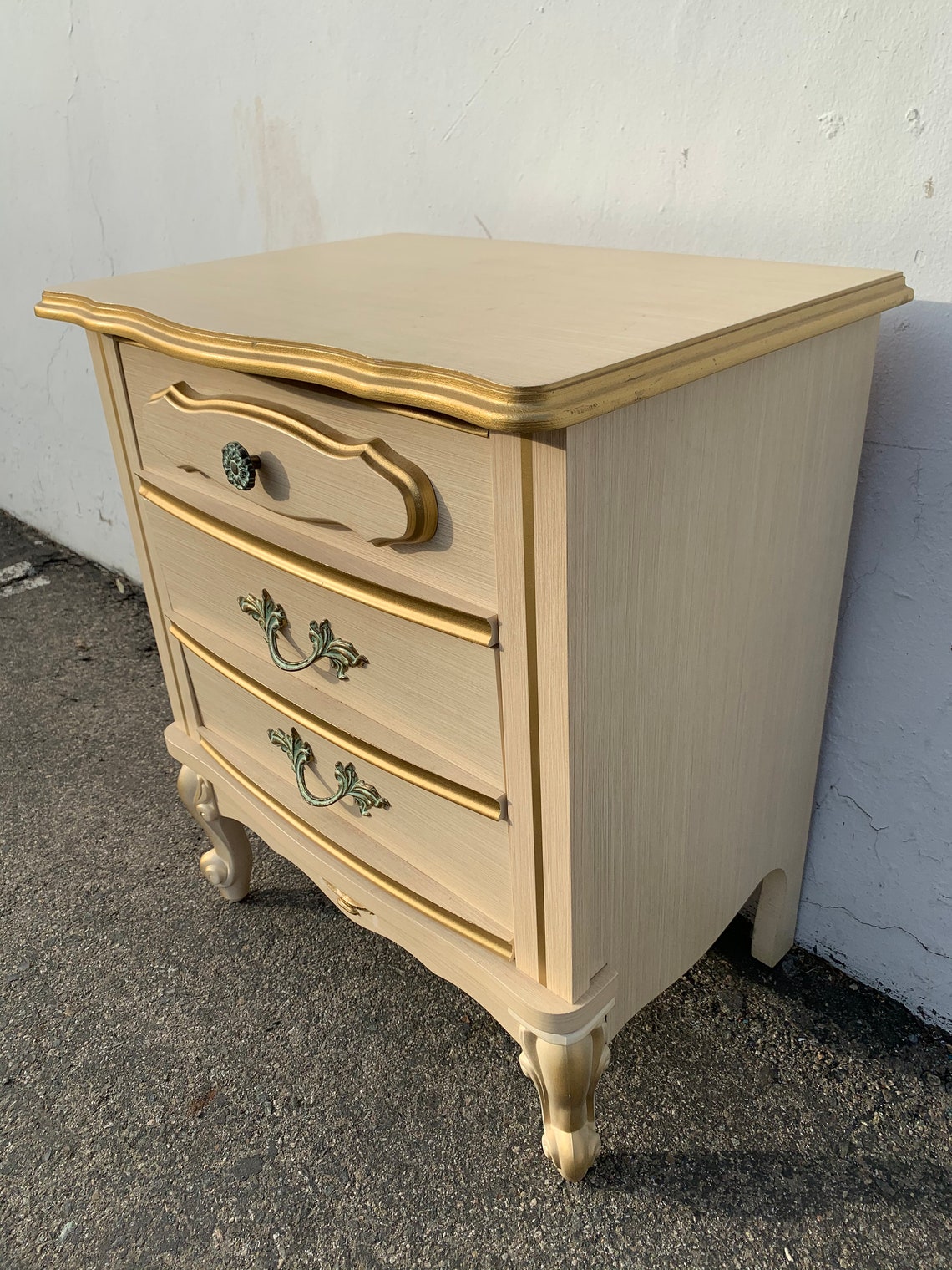 French Provincial Nightstand Bedside Table Sears Series Etsy