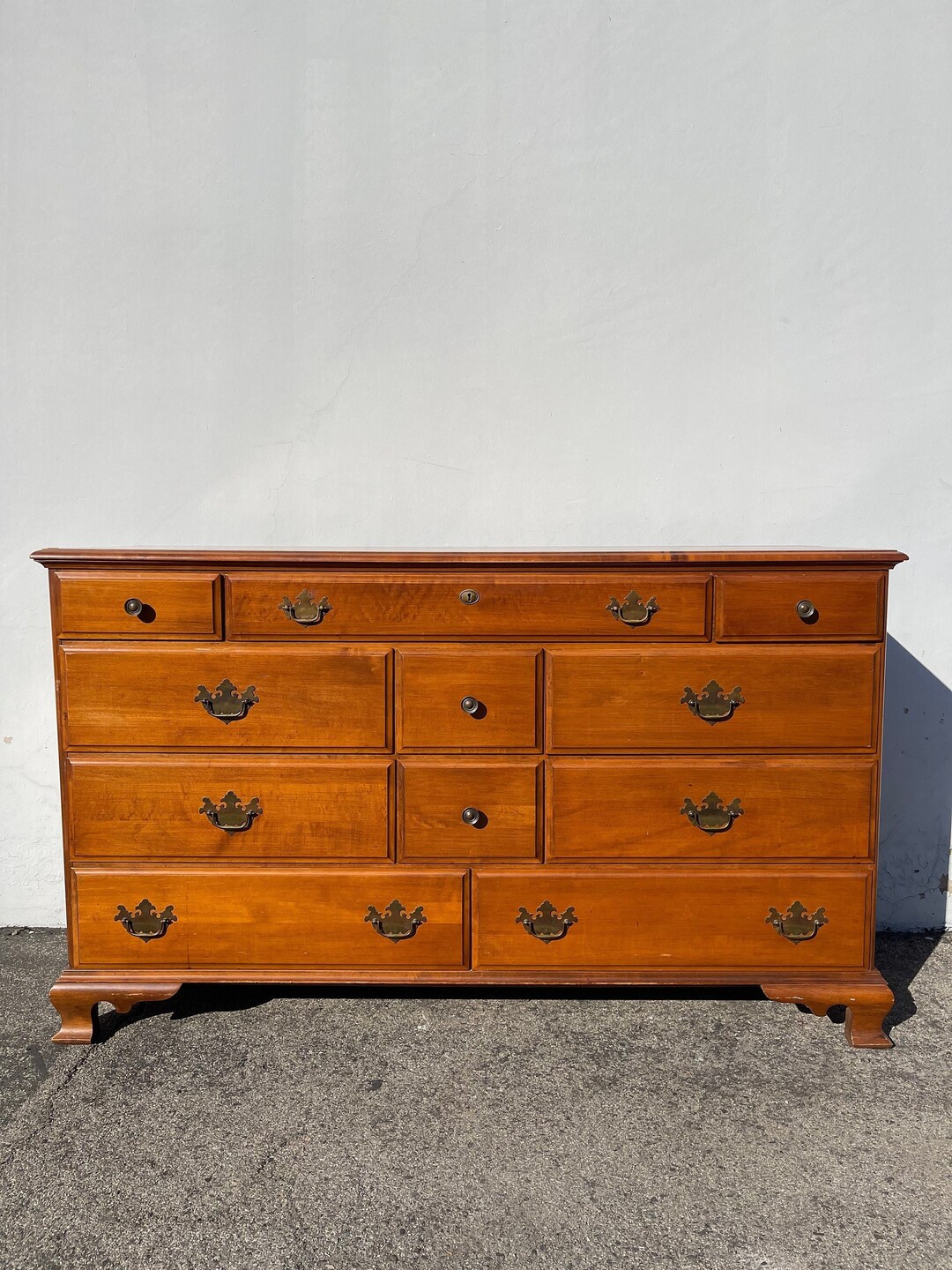 Antique Traditional Wood Dresser Chest of Drawers Shabby Chic French
