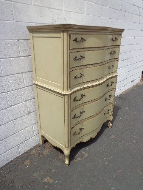 French Provincial Dresser Chest Of Drawers Boho Tallboy Highboy