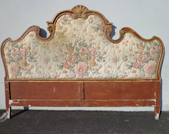 Headboard Hollywood Regency Glam King Bed Ornate Victorian Venetian Neoclassical Baroque Glamour Rococo Bedroom French Provincial