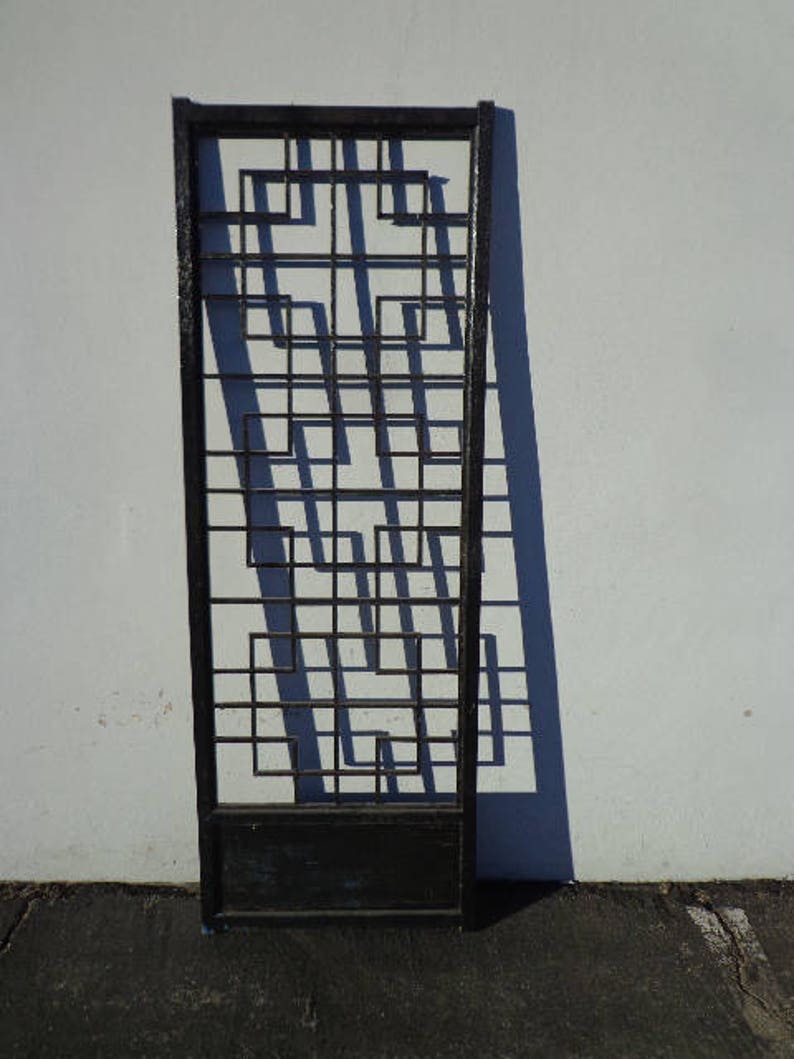 Headboard Wall Panel Screen Bed Chinoiserie Ming Century Asian Etsy