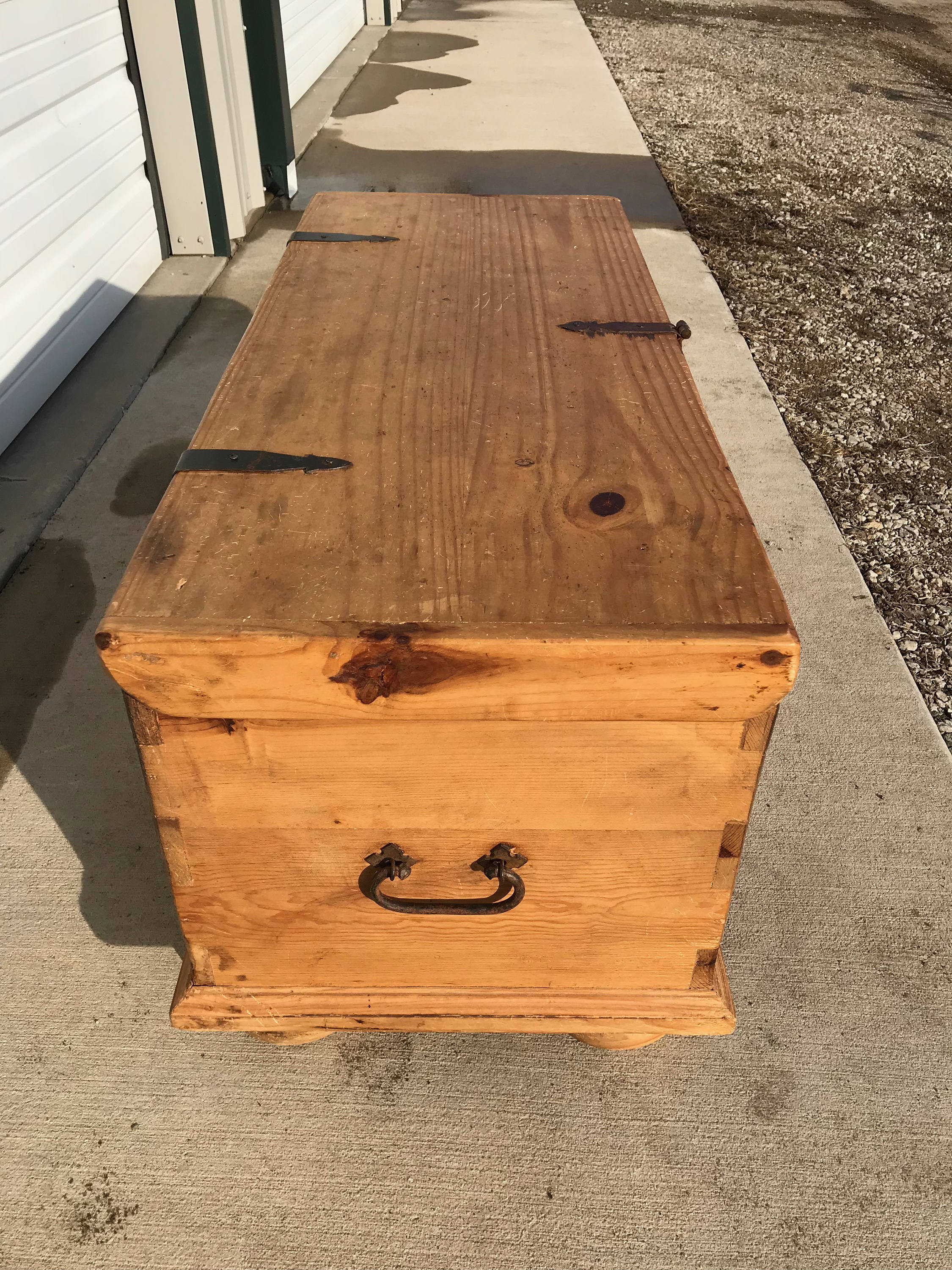 Trunk Vintage Military Foot Locker Storage Rustic Steamer Coffee Table Hope  Chest Blanket Bench Wood Bohemian Boho Chic Cottage Primitive