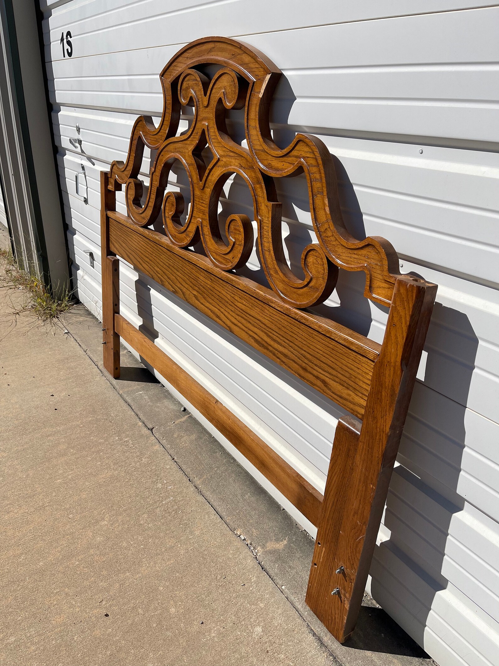 Antique Wood Headboard Carved Wood Ornate Style Elegant Boho Etsy