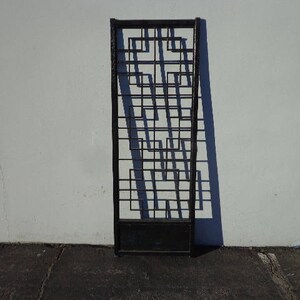 Headboard Wall Panel Screen Bed Chinoiserie Ming Century Asian Vintage Chinese Chippendale Campaign Regency Glam Hollywood Mid Century