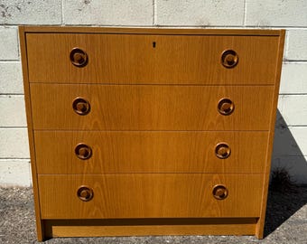 Danish Modern Style Dresser Chest Mid Century Teak Egon Ostergaard for Svensk Mobelindustri TV Media Console Furniture Storage