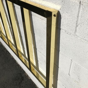 Vintage Polished Brass King Headboard | Hollywood Regency bild 10