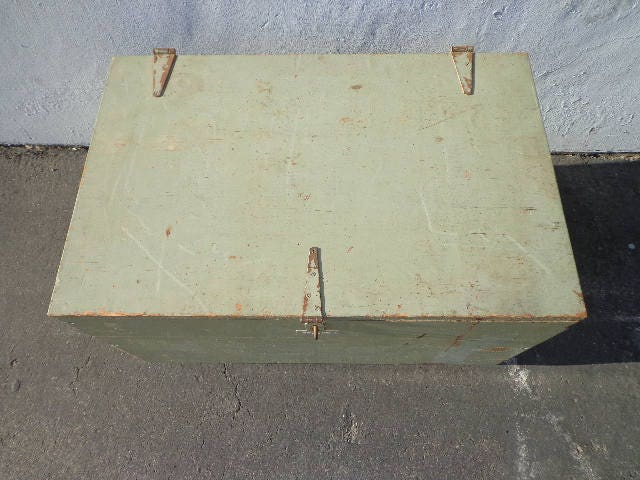 Vintage Military Footlocker West Point Steamer Trunk With 