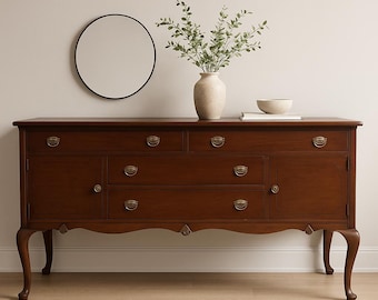 Antique Shabby Chic Sideboard: Country French Buffet, Media Console CUSTOM PAINT Available