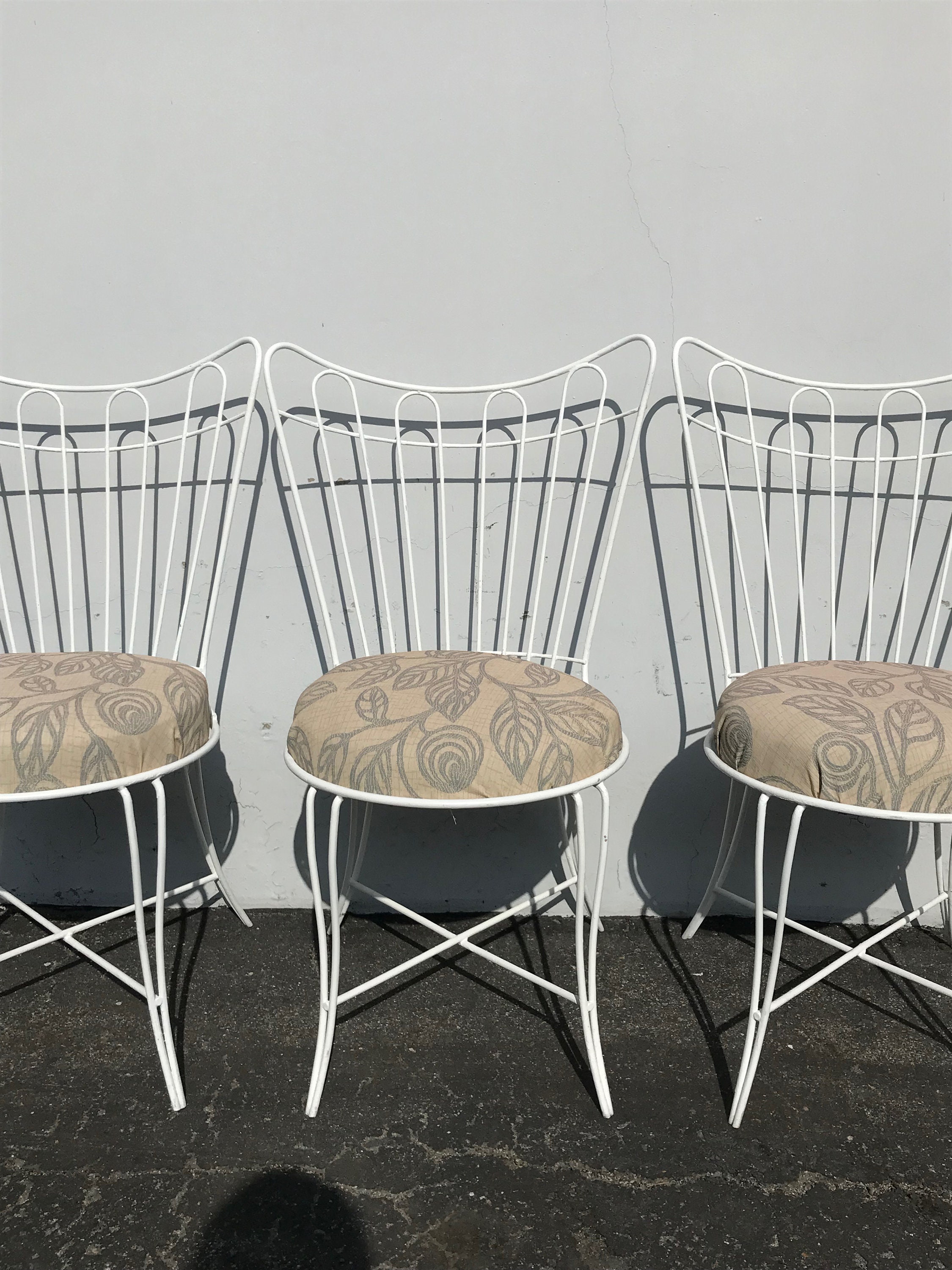 4 Homecrest Siesta Chairs Patio Outdoor Mid Century Modern MCM