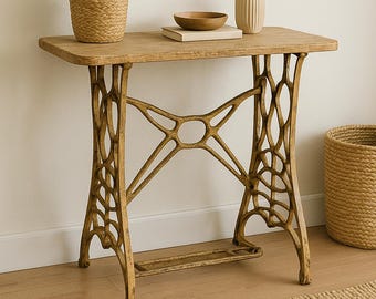 Antique Sewing Table Stand Vanity Wood Metal Vintage Regency Country Writing Set Vanity Shabby Chic Desk Sewing Stand Neoclassic Spindle