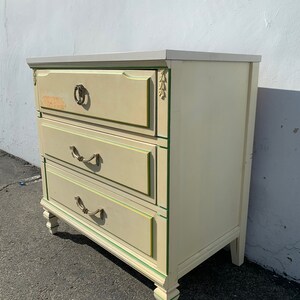 Vintage Nightstand Bachelor Chest French Provincial Dresser Bedside Table Oversized Furniture Bedroom Chest Storage Wood CUSTOM PAINT AVAIL image 3