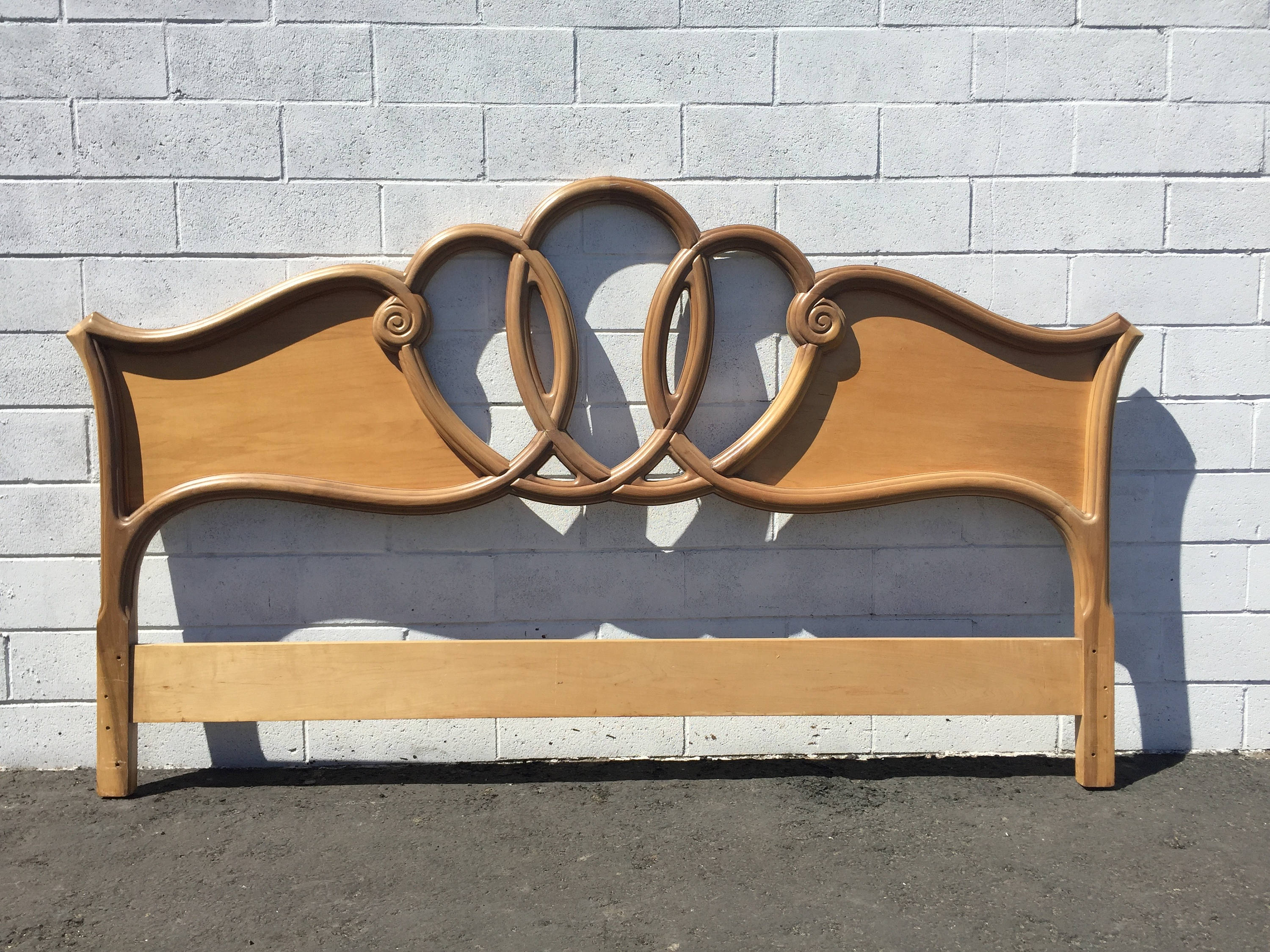 Headboard Bed French Provincial Rococo King Size Bedroom Baroque