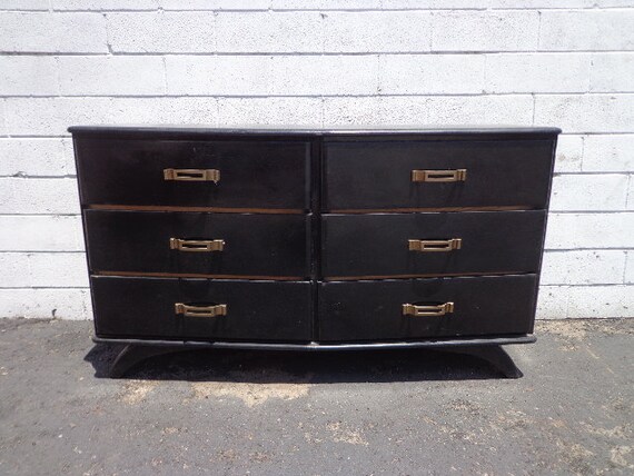 Mid Century Dresser Chest Drawers Antique Wood Dresser Modern Etsy