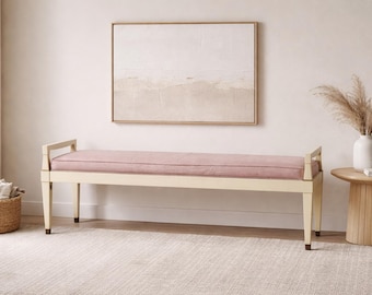 Vintage Upholstered Bench | Transitional Bench Seating