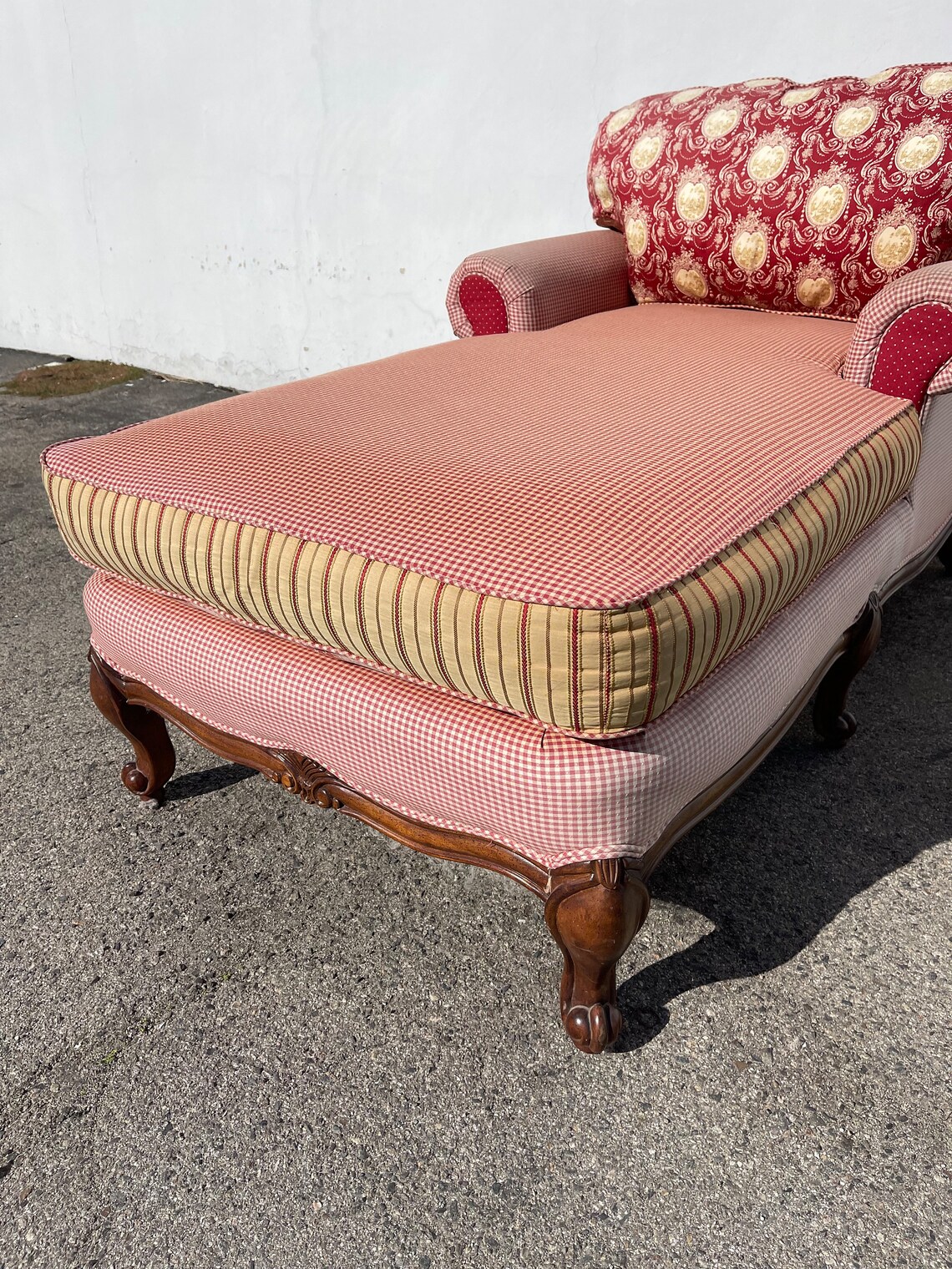 Vintage Chasie Lounge Kinkaid Traditional Shabby Chic Fainting Etsy