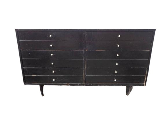 American Of Martinsville Dresser Chest Drawers Mid Century Etsy