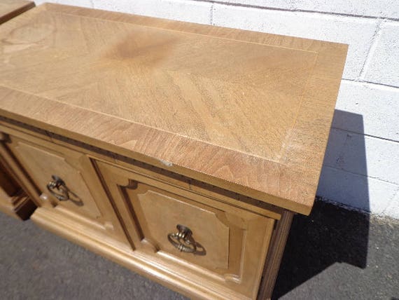 Pair Of Nightstands Bedside Tables Heritage Wood Accent End Etsy
