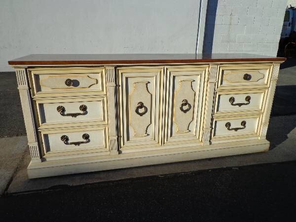 Drexel Dresser Chest Media Console Vintage Regency Hollywood