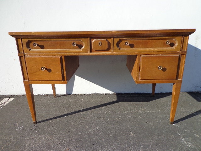 Desk Makeup Vanity Table Vintage Regency French Provincial