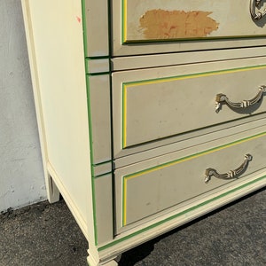 Vintage Nightstand Bachelor Chest French Provincial Dresser Bedside Table Oversized Furniture Bedroom Chest Storage Wood CUSTOM PAINT AVAIL image 10