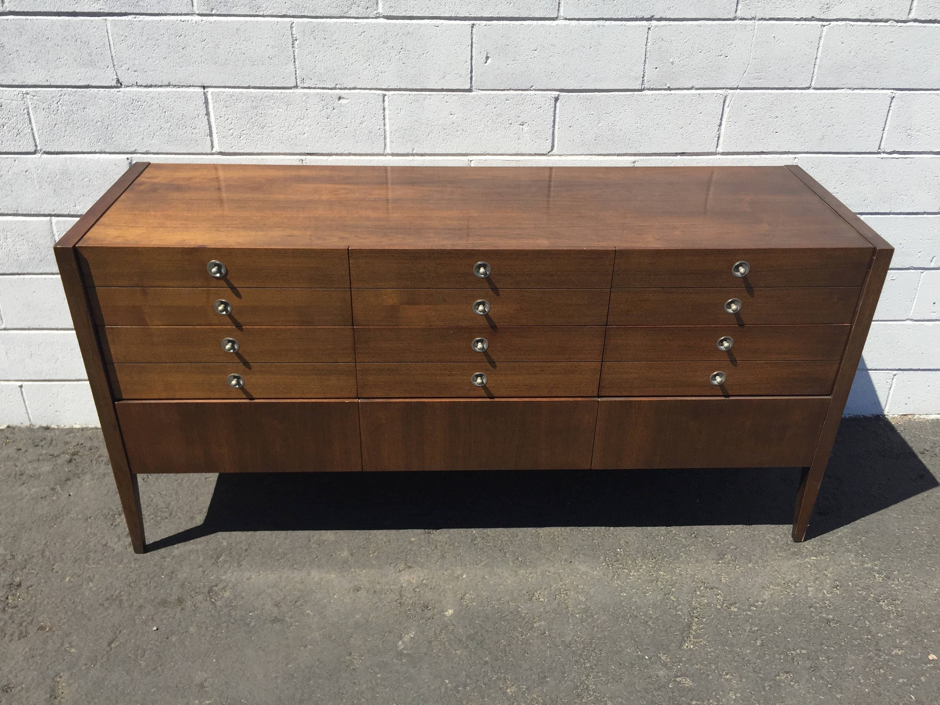 Mid Century Dresser Furniture Chest of Drawers Mid Century Modern Wood