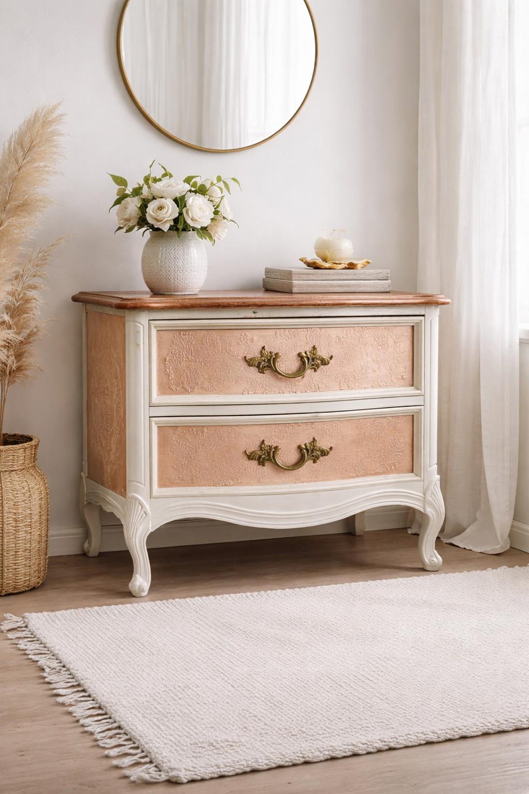 Dubarry by Dixie French Provincial Two-drawer Nightstand