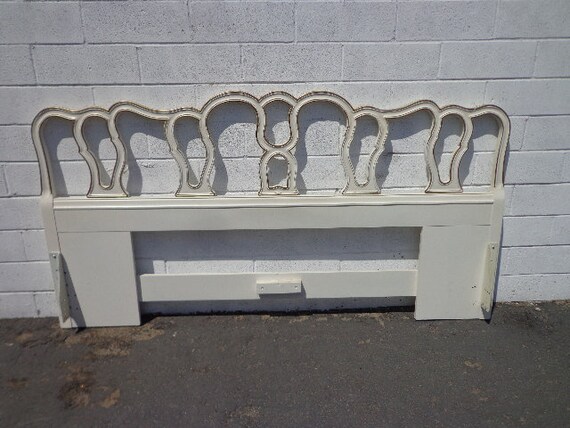 Headboard French Provincial Bed King Size Vintage Bedroom Neoclassical Regency Furniture Shabby Chic Rococo Bedroom Set Custom Paint Avail