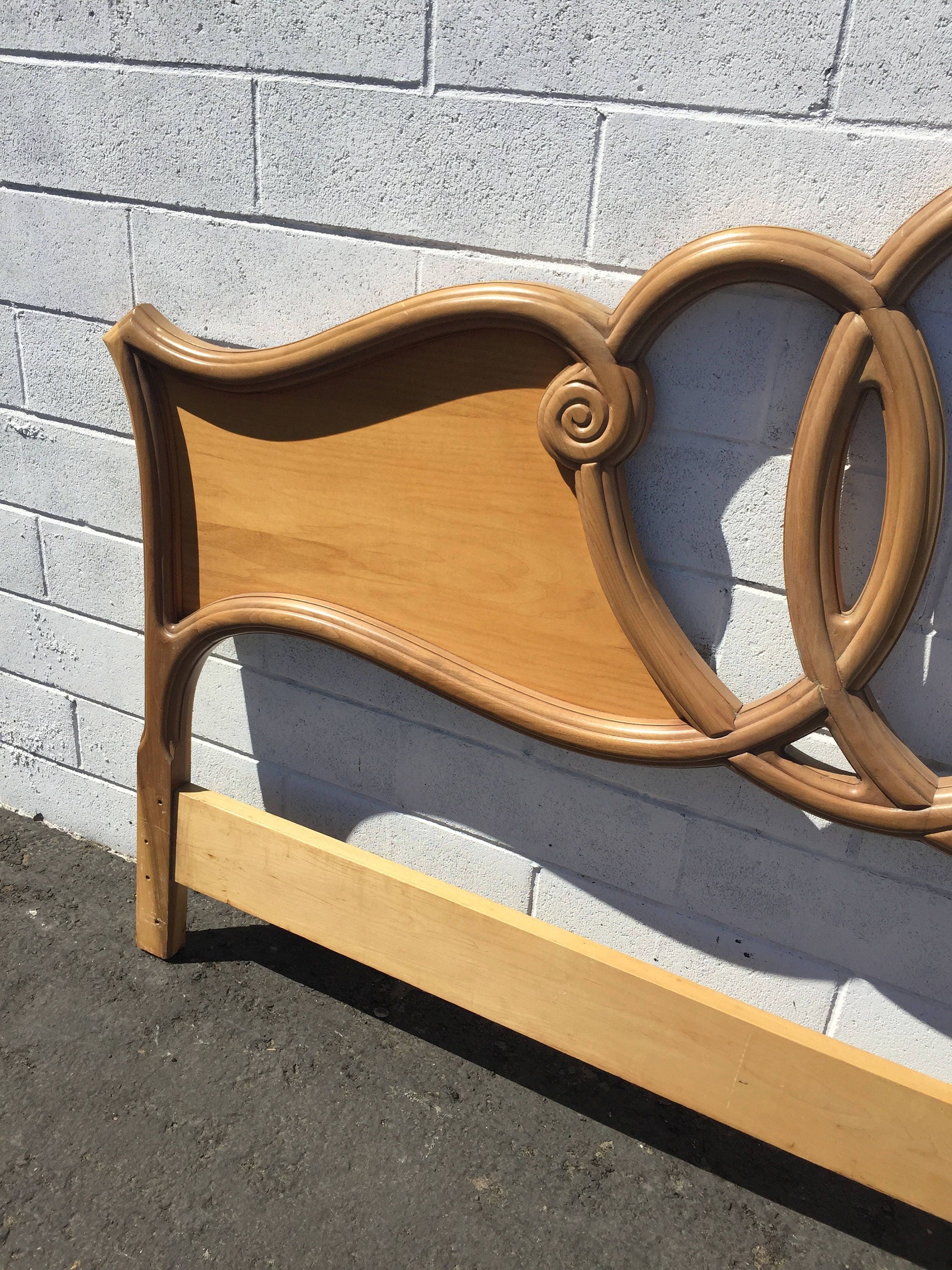 Headboard Bed French Provincial Rococo King Size Bedroom Baroque