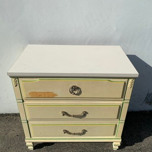 Vintage Nightstand Bachelor Chest French Provincial Dresser Bedside Table Oversized Furniture Bedroom Chest Storage Wood CUSTOM PAINT AVAIL image 2