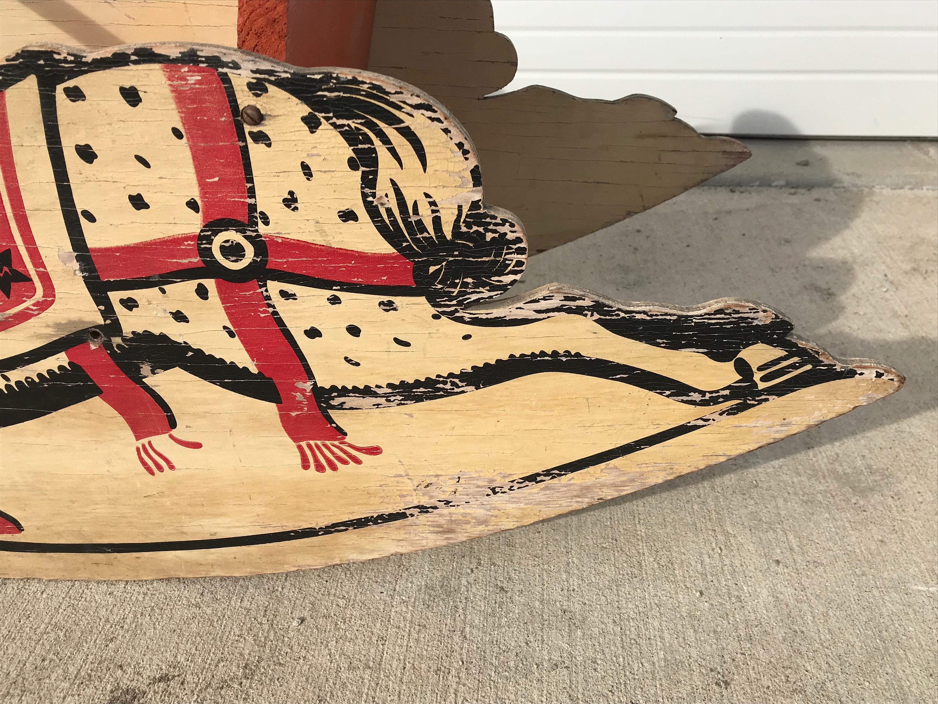 Antique Rocking Horse Chair Mengel Playthings Vintage Toy Children Kids