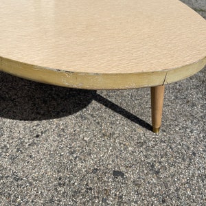 Mid Century Modern Kidney Shaped Coffee Table Retro Traditional Vintage Accent Cocktail Hollywood Regency Minimalist CUSTOM PAINT AVAIL image 7